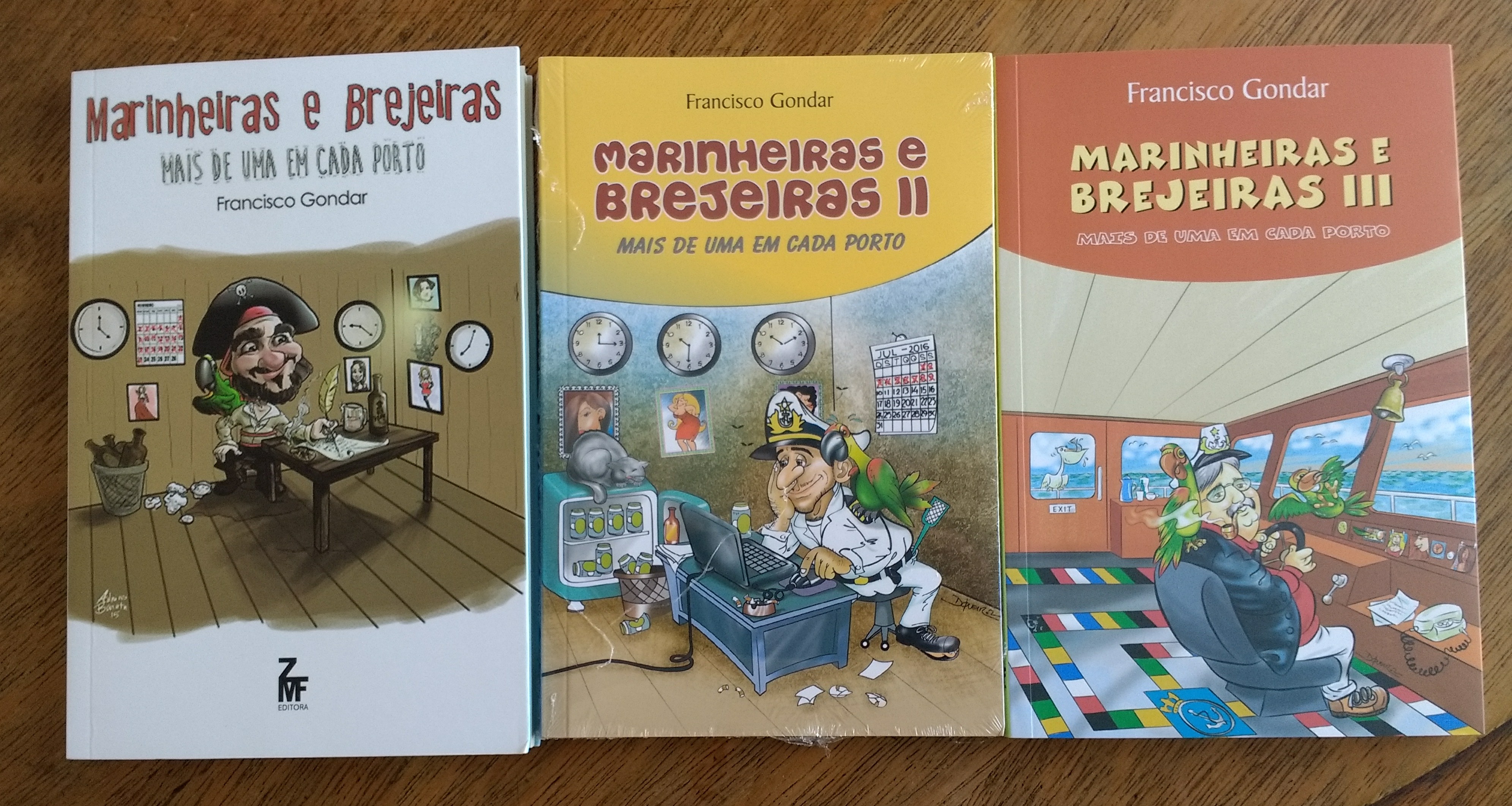 Capa dos Três Livros