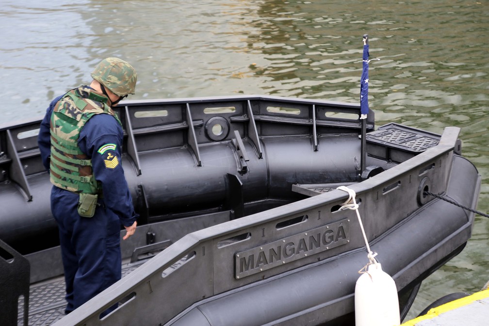 'Mangangá' refere-se, segundo a Marinha, à espécie de peixe-pedra, que tem espinhos — Foto: José Claudio Pimentel/G1