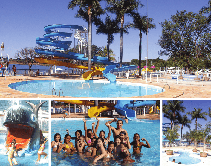 Clubes de funcionários públicos em Brasília têm piscina, toboágua